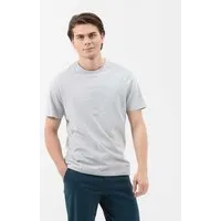 ORGANICATION ORGANICATION Basic T-Shirt aus Bio-Baumwolle, Cloud grey, – Produktbild 1 von 1