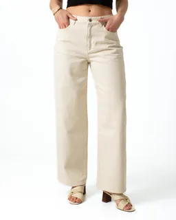 Kuyichi Kuyichi Damen vegan Jeans Loose Lucy Ecru – Produktbild 1 von 1
