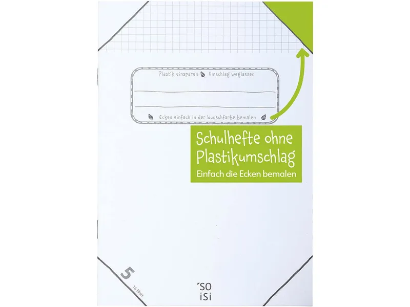 Soisi Soisi Recycling-Schulheft DIN A5 Nr. 5 kariert – Produktbild 1 von 1