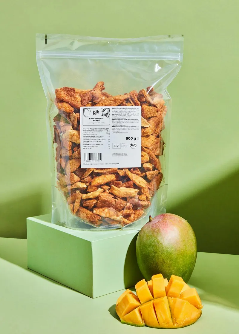 KoRo Gepuffte Bio Mango 500 g – Produktbild 2 von 5