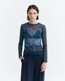 thinking mu thinking mu Tere Top mit Lotus-Druck aus recykeltem Polyester – Produktbild 1 von 1