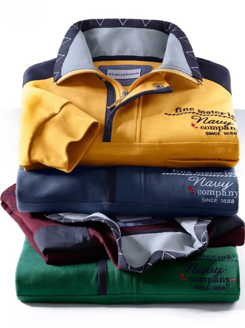 marco donati Langarm-Shirt curry, Curry, – Produktbild 1 von 1