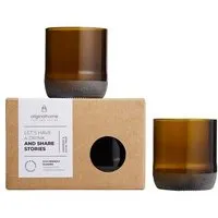 Originalhome Originalhome Trinkgläser aus recycelten Bierflaschen, S/2 – grünes Geschenk, fair gefertigt & spülmaschinenfest. – Produktbild 1 von 1