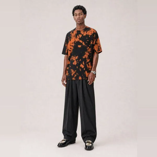hey hey studios hey hey studios Herren Oversize T-Shirt „Midnight Rust“ Unikat aus Bio-Baumwolle, Schwarz, – Produktbild 1 von 4