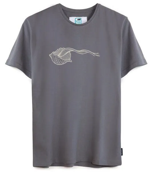 Gary Mash GARY MASH T-Shirt Muschel aus Biobaumwolle, Grau, – Produktbild 4 von 4