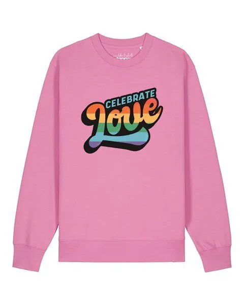 watapparel watapparel Sweatshirt Unisex Celebrate Love, Bubble pink, – Produktbild 1 von 2