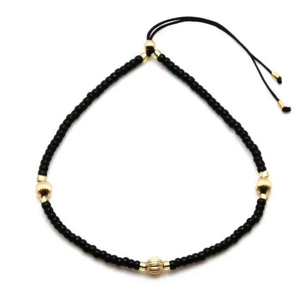 juni juni Armbandset Schwarz / Gold - hergestellt in Deutschland aus recyceltem Gold und Silber – Produktbild 4 von 4