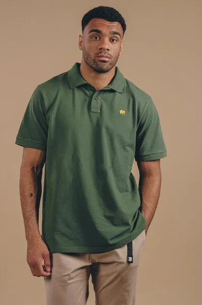 Trendsplant Trendsplant Organic Essential Polo Shirt Greener Pastures, Grün, – Produktbild 2 von 4