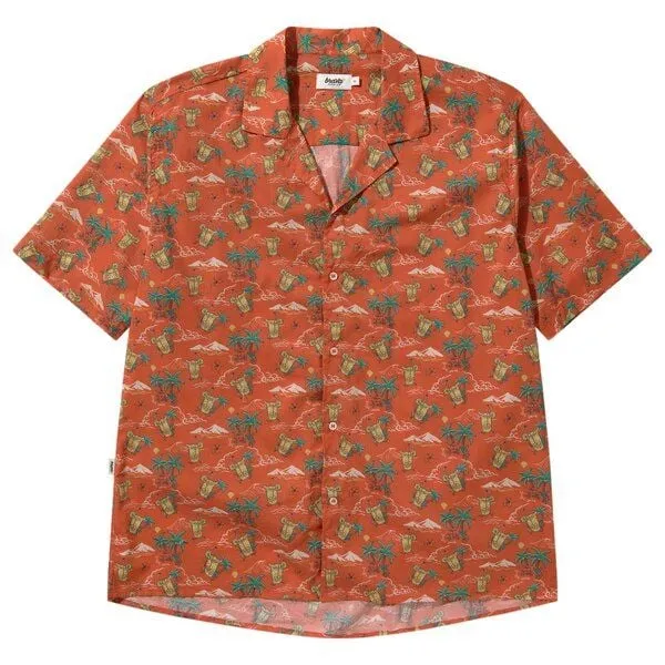 Brava Fabrics Brava Fabrics Kurzarm-Hemd Jungle Juice Aloha, Red, – Produktbild 1 von 4