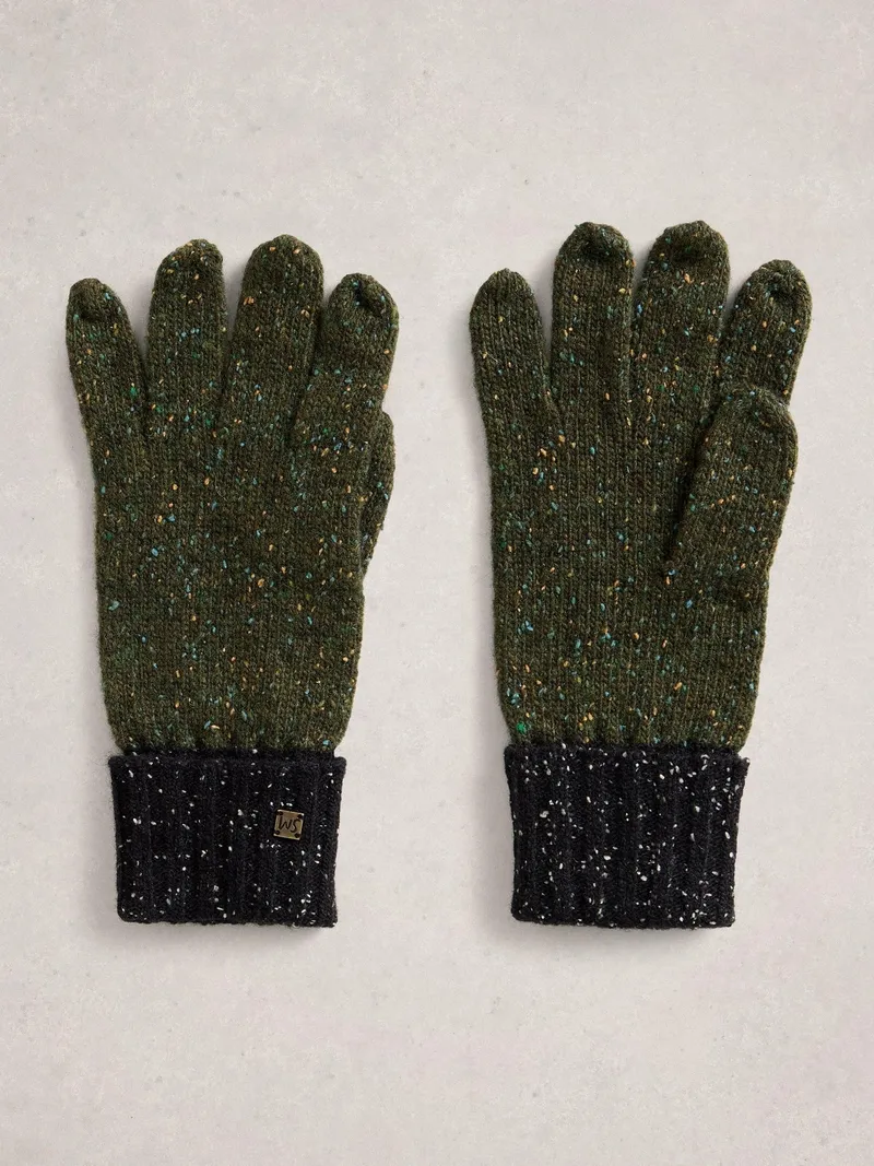 White Stuff Strickhandschuhe Sammy - Einheitsgröße, Grün multi, – Produktbild 1 von 2