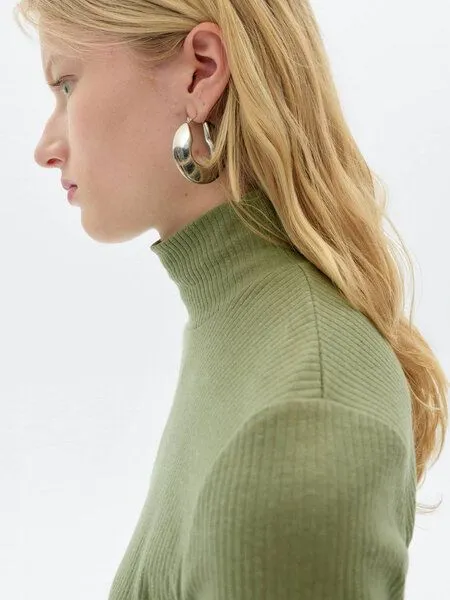 thinking mu thinking mu Damen Longsleeve - Hemp Aine Top, Light eucaliptus (grün), – Produktbild 3 von 3