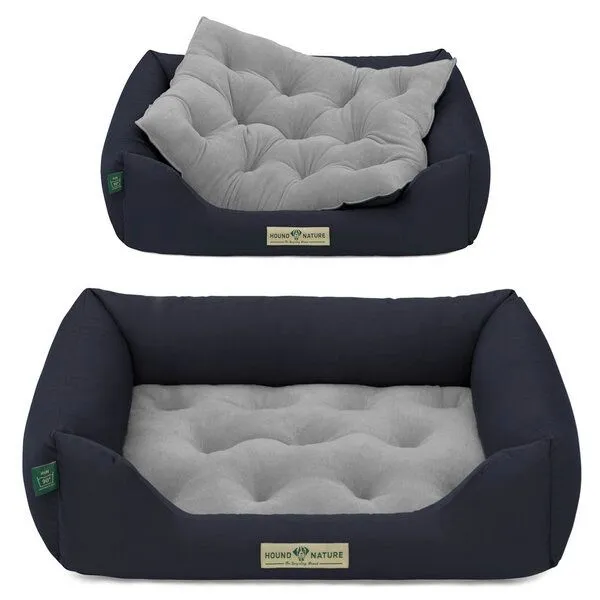 HOUND & NATURE HOUND & NATURE Öko Hundebett ZÜRICH, Blau, – Produktbild 4 von 5