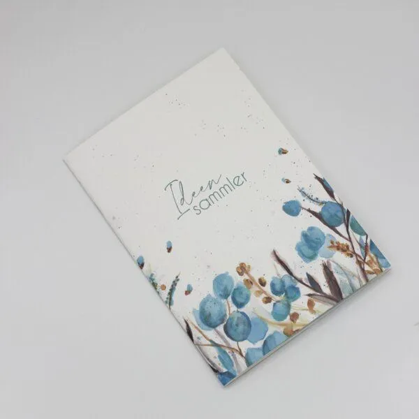 Fines Papeterie Fines Papeterie Notizheft Din A5 mit handgezeichneten Motiven aus Naturpapier – Produktbild 2 von 8