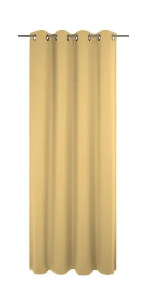 Nature by Adam Nature by Adam Vorhang aus 100% Bio-Baumwolle - Made in Germany - Uni Collection light, Dunkelgelb, – Produktbild 3 von 7