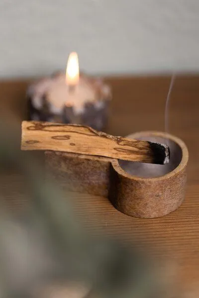 El Puente El Puente Räucherwerkhalter | Fair Trade & Handmade aus Indien, Rosa, – Produktbild 3 von 3