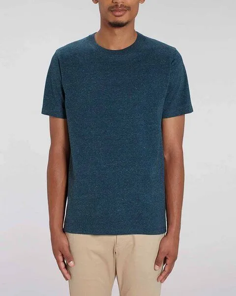YTWOO YTWOO Herren schweres Bio T-Shirt. Männer Premium Basic Shirt. Heavy Cotton, Dark heather demin, – Produktbild 1 von 4