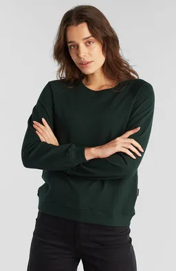 Dedicated DEDICATED Damen vegan Pullover Ystad Dunkelgrün – Produktbild 1 von 1