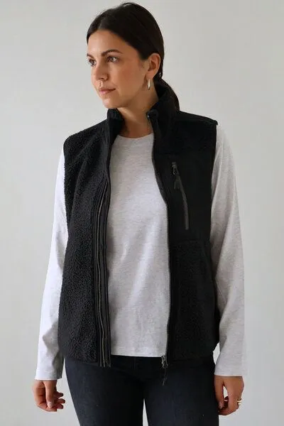 Kultgut Kultgut Sherpa-Weste, Schwarz, – Produktbild 4 von 4