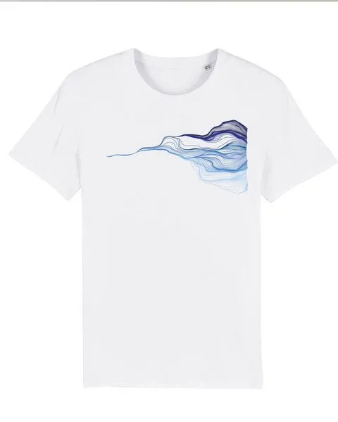 Kultgut Kultgut T-Shirt mit Motiv / Welle, Weiß, – Produktbild 1 von 3