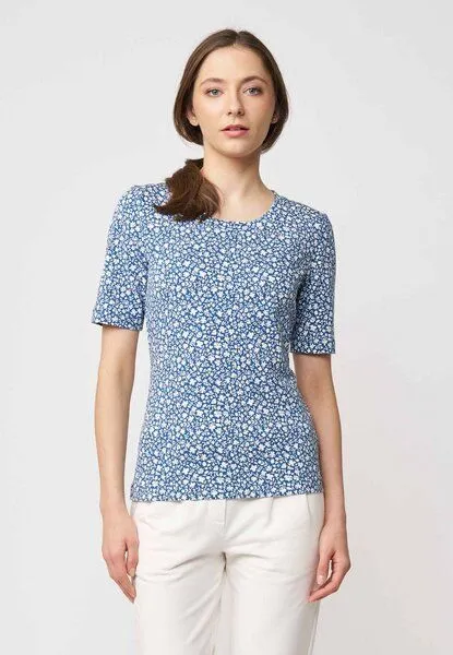 LANA Organic LANA Organic Basic Shirt aus Bio Baumwolle für Damen, Modell Vinnie, Cinthia true navy, – Produktbild 1 von 4
