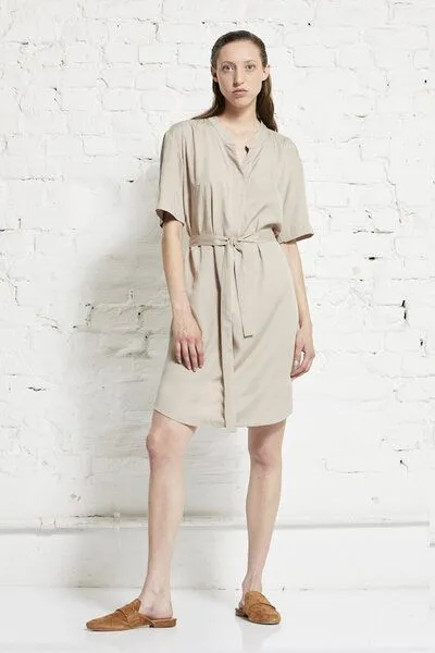 Wunderwerk Wunderwerk Damenkleid aus Tencel "Tunic dress 1/2 TENCEL", Hellbraun (light sand 222), – Produktbild 4 von 4