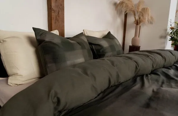Kayori Kayori Koya Baumwolle-Satin, Grün, – Produktbild 3 von 4