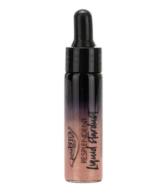 PuroBIO Cosmetics PuroBIO Cosmetics Liquid Stardust Luminizer vegan, für ultimative Strahlkraft, 02 golden pink, – Produktbild 1 von 1