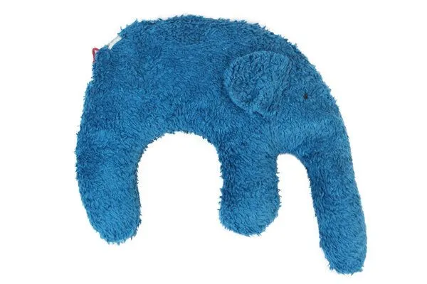 Pat und Patty Pat und Patty Kuschelkissen/Nackenkissen/Nackenhörnchen "Elefant" EL-312,Füllung: Dinkelspelz bzw. Hirsespelz, Petrol, – Produktbild 1 von 3