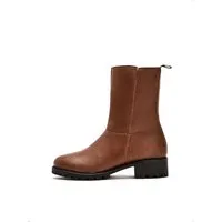 NINE TO FIVE NINE TO FIVE #malá - veganer Snow Boot mit recycelter Profilsohle, Coffee micro, – Produktbild 1 von 1