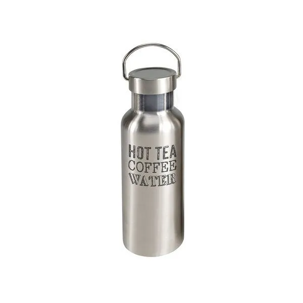 Contento Contento ToGo Edelstahl Trinkflasche 500ml "Hot Tea Coffee Water" – Produktbild 1 von 2