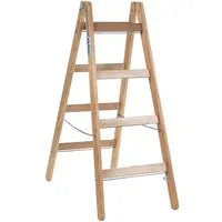 KRAUSE Klapp-Holzleiter 2x4 Sprossen – Produktbild 1 von 1