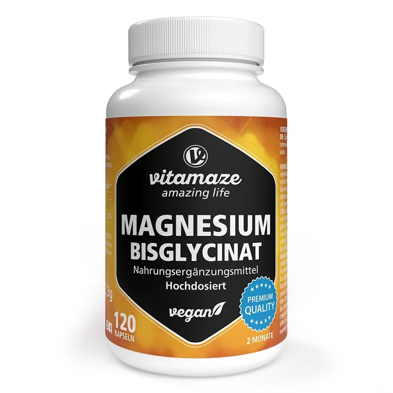 vitamaze Magnesium Bisglycinat 750 mg Kapseln Vegan – Produktbild 1 von 1