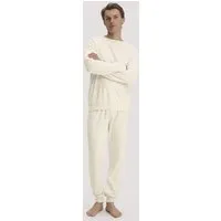 hessnatur hessnatur Pyjama Regular PURE NATURE aus reiner Bio-Baumwolle, Natur, – Produktbild 3 von 8