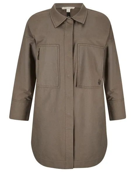 Alma & Lovis Alma & Lovis Softshell-Parkerjacke aus Bio-Baumwolle | Softshell Parka, Trüffel (khaki), – Produktbild 3 von 3