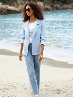 heine heine Strickjacke Strickblazer Langarm Milano-Ripp – Produktbild 1 von 1