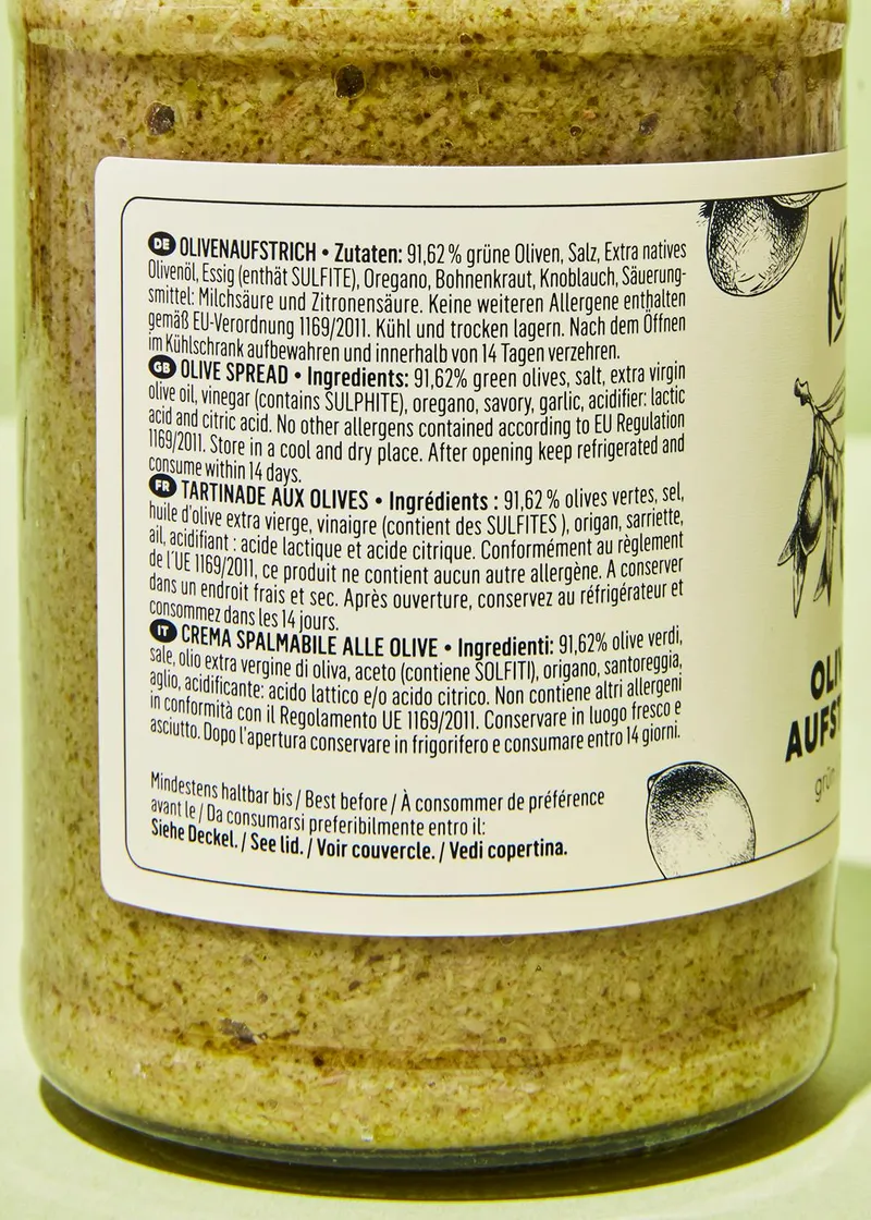 KoRo Grüne Oliven Aufstrich 12 x 350 g – Produktbild 4 von 5
