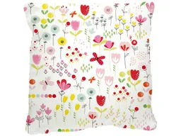 HANS NATUR Kissenbezug 40x40 cm Bio-Baumwolle "Blumenwiese" Mit Reißverschluss – Produktbild 1 von 1