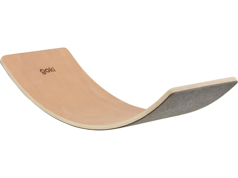 Goki goki Balance Board Wave aus Holz Maße 82 x 30 x 1,8 cm, Braun, – Produktbild 1 von 2