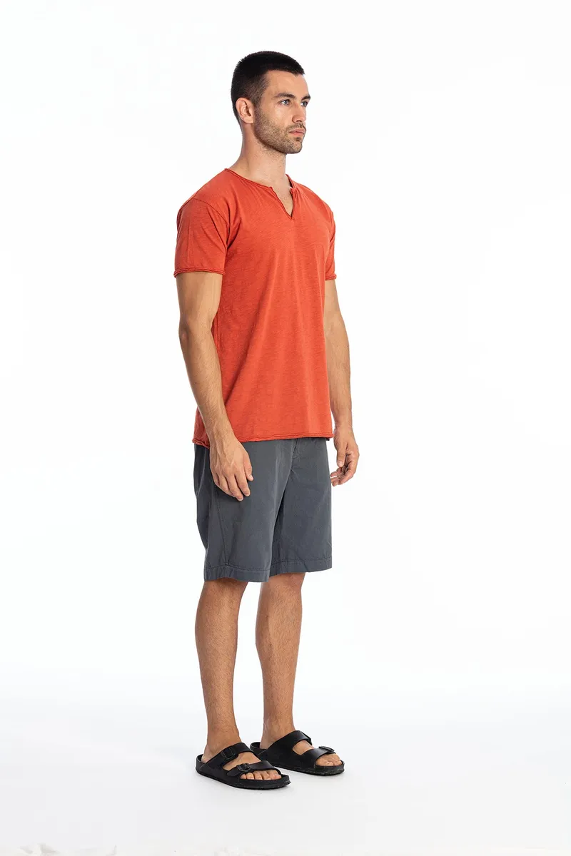 RAVENS VIEW IBIZA RAVENS VIEW IBIZA Herren vegan T-Shirt Eros Terracotta Orange, Dunkelorange, – Produktbild 1 von 2
