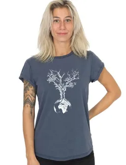 Life-Tree Life-Tree Shirt aus Biobaumwolle Fairwear für Damen "Maple Island" – Produktbild 1 von 1