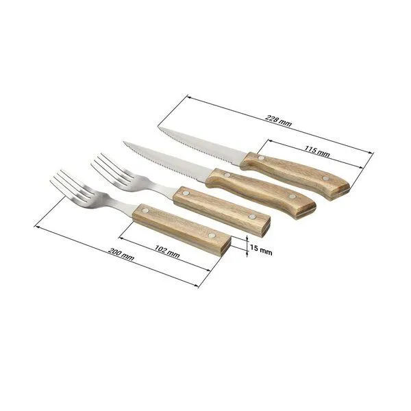 elasto elasto Besteckset "Casano" aus Akazienholz – Produktbild 4 von 5