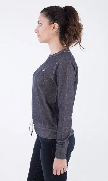 ORGANICATION ORGANICATION WOR-2129 DAMEN SWEATSHIRT, Marine, – Produktbild 3 von 3