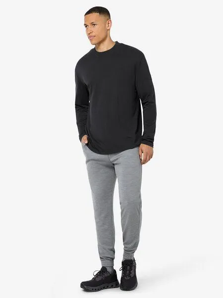 Super.Natural Super.Natural M Casual Rib Bio J LS für Herren, Jet black, – Produktbild 3 von 4