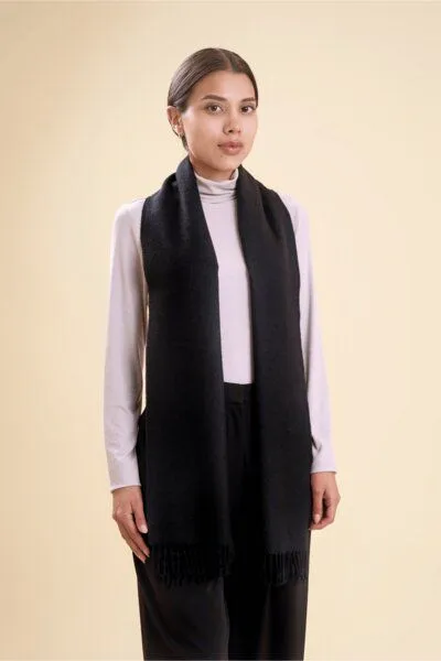 Pukara PUKARA Essential Alpaka Schal, Ivory, – Produktbild 2 von 2