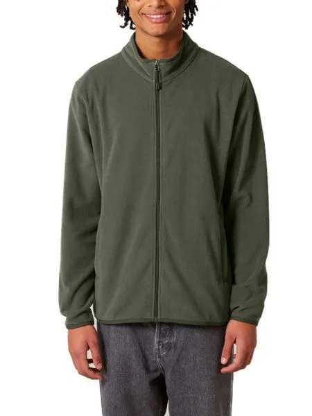 YTWOO YTWOO Baisc Herren Fleecejacke aus 100% recyceltem Polyester, Khaki, – Produktbild 1 von 4