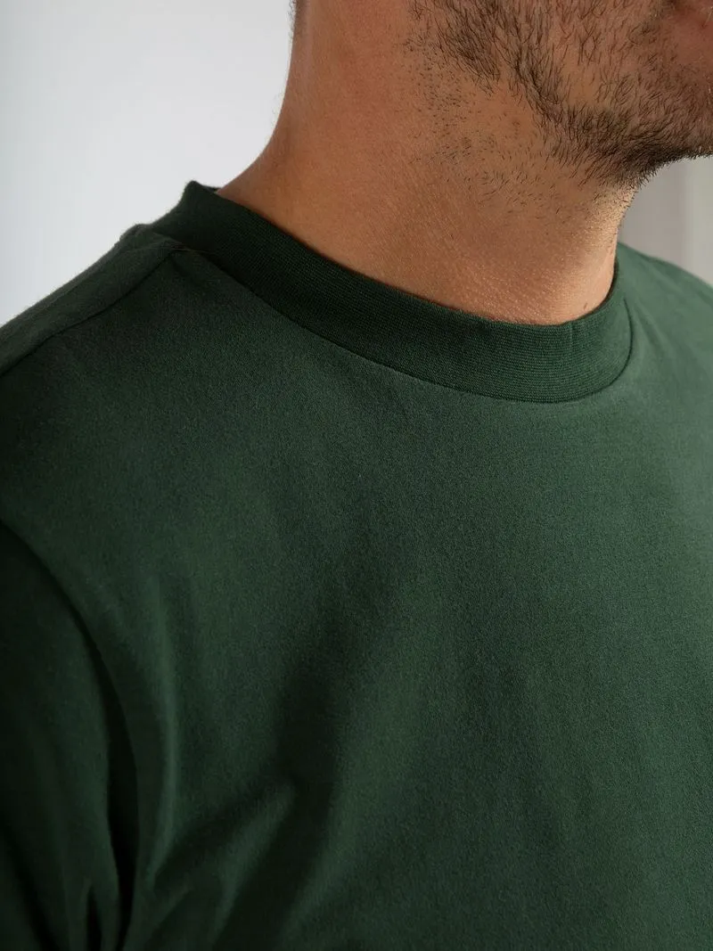 Suitable Suitable Respect T-Shirt Hi Dunkelgrün - Größe L, Dunkelgrün, – Produktbild 4 von 4