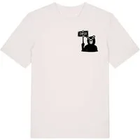 päfjes päfjes Der Bär ist DAFÜR! Du auch? - Fair Wear Männer Unisex Bio T-Shirt Siebdruck, Natur (vintage white), – Produktbild 1 von 1