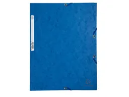 Exacompta 25 Exacompta Sammelmappen, Colorspan-Karton, 400 g/m², DIN A4, 3 Klappen, blau – Produktbild 1 von 1