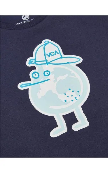 VIVA CON AGUA VIVA CON AGUA Kids T-Shirt ZITRONE, Dunkelblau, – Produktbild 2 von 2