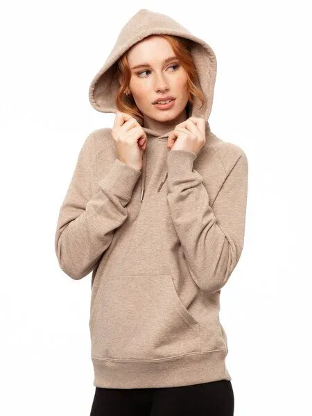 FellHerz FellHerz Damen Hoodie Kapuzenpullover, Sand, – Produktbild 4 von 5